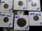 Holed Coin Lot Includes 1807 Draped Bust Large Cent, 1854 Half Dime With Arrows, 1835 Bust Half Dime