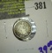 1845 Seated Half Dime