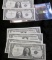 2- Crisp And Consecutive 1957-B Silver Certificates Plus 3 Crisp And Consecutive Series Of 1957-B On