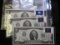 (3) Two Dollar Bills With Stamps That Have Been Canceled April 13th, 1976in Floyds Knobs, Indiana