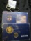 Coin Set With Colorized Abraham Lincoln Dollar & a Set With The Presidential Dollar And A Large Meda