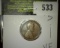 1912 S Lincoln - VF - another tough teens S mint coin has an obverse rim nick thru the T in Trust re