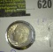 1957 P Roosevelt Dime - nice toned UNC