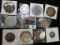 (10) Different Tokens & medals including a 1924 Post Exchange Medal from the Wisconsin National Guar