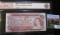 Bank Of Canada $2 Bank Note Series Of 1974 Graded Uncirculated 60