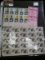 (64) Mint U.S. Stamps in partial sheets & blocks with a total face value of $2.72.