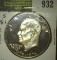 1976 S Type One Clad Proof Eisenhower Dollar.