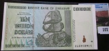 Ten Trillion Dollar Bank Note From Zimbabwe
