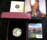 2012 Canadian Silver Four Dollar Coin Heroes Of 1812 With The Indian Chief Tecumseh