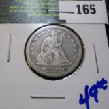 1855 Seated Quarter With Arrows