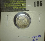 1854 Seated Half Dime With Arrows