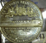 He Victoria Bridge Medal . Engraved By Abraham Hoffnung, A Montreal Manufacturing Jeweler To Commemo