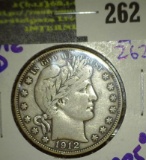 1912-D Barber Half Dollar With Full Liberty Visible