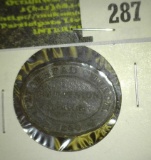 Scottish Communion Token/ 1840 Peterhead Church