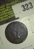 1872 Indian Head Cent With Damage