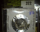 Vintage Hand Carved Hobo Nickel With A Man In A Bowler Hat