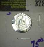 High Grade 1871-S Seated Half Dime