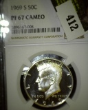 1969-S Kennedy Half Dollar Graded Proof 67 Cameo By NGC