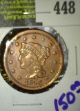 1846 Braided Hair Large Cent