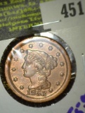 1853 Braided Hair Large Cent