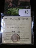 1912 Canadian Silver 5 Cents Coin Graded Extra Fine -45