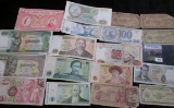 (17) pieces of foreign currency - mixed countries