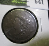 1817 U.S. Large Cent, 13 Stars, scrapes & dings, fine.