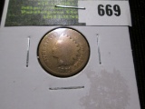 1871 Indian Head Cents, AG cleaned