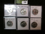 Six choice to Gem Washington Quarters: 1956 P, 63 P, 65 P, 66 P, 67 P SMS coins; & 1981 P. All in fl