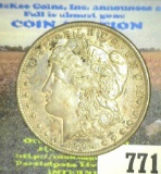 1896 P Morgan Silver Dollar, toned beauty.