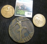 (3) variations of 1933 Century of Progress International Exposition Medals, size 38mm to 70mm.