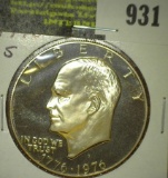 1976 S Type One Clad Proof Eisenhower Dollar.