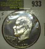 1976 S Type One Clad Proof Eisenhower Dollar.