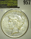 1922 D U.S. Peace Silver Dollar.