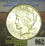 1925 S High grade U.S. Peace Silver Dollar.