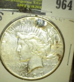 1927 S U.S. Peace Silver Dollar.