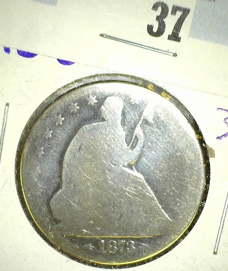 1873 Seated Half Dollar With Arrows