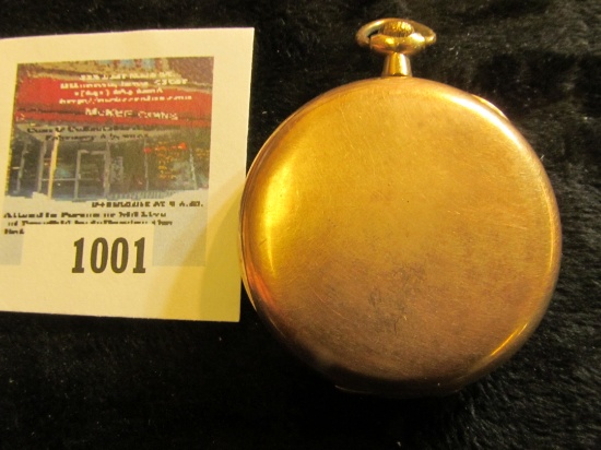 E Howard Watch Co. pocket watch, 17 jewels, size 12s, s/n on works 1339011, production year 1917, ne