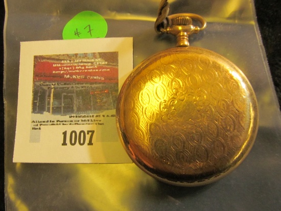 Elgin 15 jewel pocket watch, size 12s, s/n on works 16465556, production date 1912, runs & keeps tim