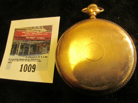 Waltham pocket watch, 7 jewels, model 1895, size 14s, s/n on works 11111151638, production year 1902