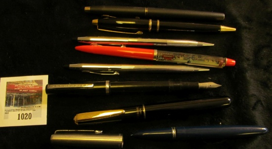 Group of 8 vintage ink pens - includes 4 Cross, 1 Parker, 1 Esterbrook