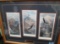 Triple Art Work Large Frame of Bald Eagles. See photo.