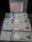 Nice group of World War II Japanese Currency & a partial sheet of 24 Hitler German Stamps.