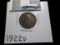 1922 D Lincoln Cent, EF. Semi-key date from a die variety set