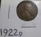 1922 D Lincoln Cent, EF. Semi-key date from a die variety set