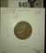 1858 Small Letters Flying Eagle Cent, VF.