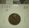 1924 D Lincoln Cent, VG.