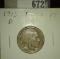 1913 D Type One Buffalo Nickel, VF.