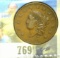 1834 Newcomb # 4 U.S. Large Cent, EF.