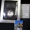 Apollo Moon Landing 1/2 Troy ounce Silver Proof Medallion in a special case with COA.
